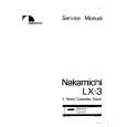 NAKAMICHI LX3 Instrukcja Serwisowa