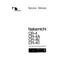 NAKAMICHI CR4/A/E Instrukcja Serwisowa