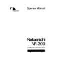 NAKAMICHI NR200 Instrukcja Serwisowa
