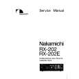 NAKAMICHI RX202/E Instrukcja Serwisowa