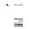 NAKAMICHI LX5 Instrukcja Serwisowa